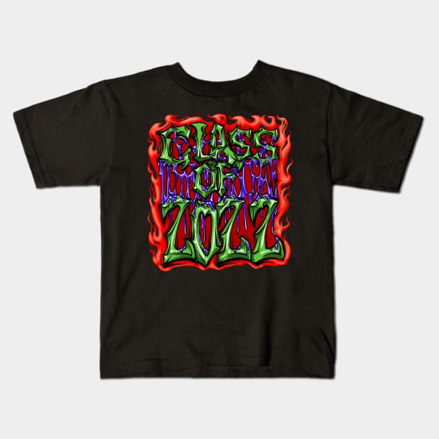 Class Of 2022 Kids T-Shirt by Shawnsonart